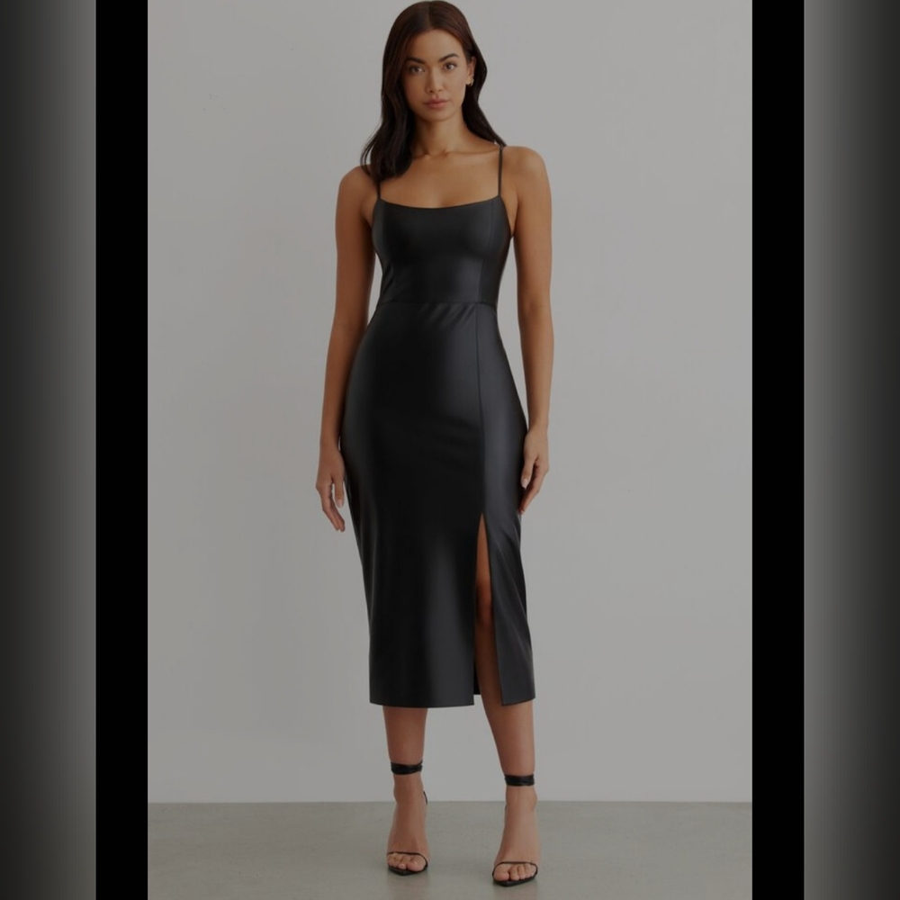 Dynamite Faux Leather Dress